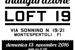 Locandina Mostra INAUGURAZIONE LOFT